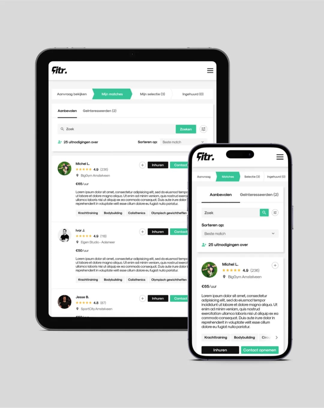 Fitr - Digitaal platform & website ontwikkeling - afbeelding 2