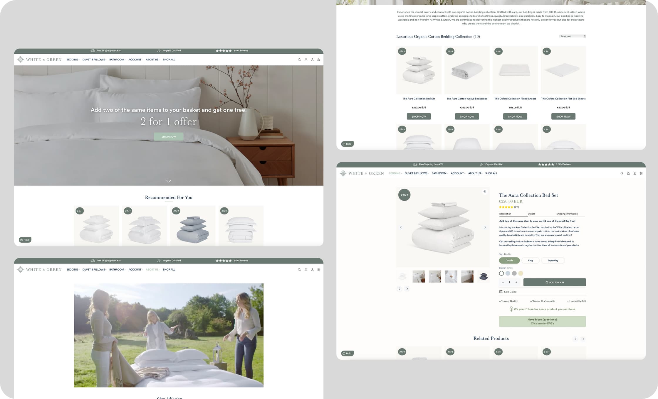 White & Green - eCommerce website ontwikkeling