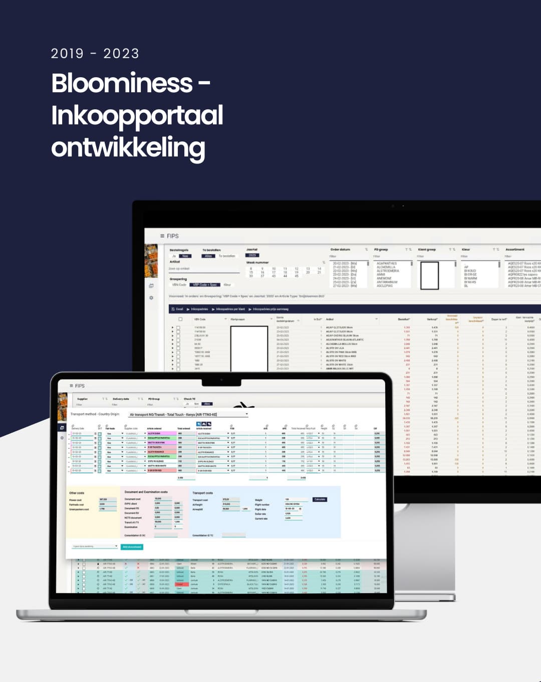 Bloominess - Inkoopportaal ontwikkeling