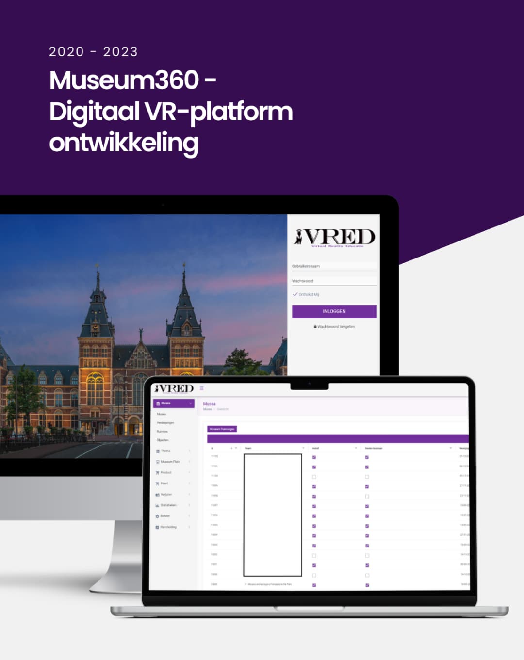 Museum360 - Digitaal VR-platform ontwikkeling