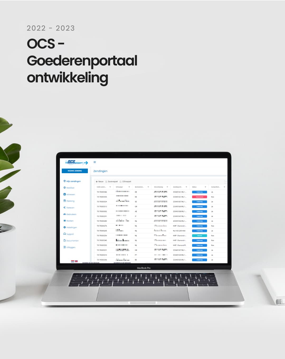 OCS - Goederenportaal ontwikkeling